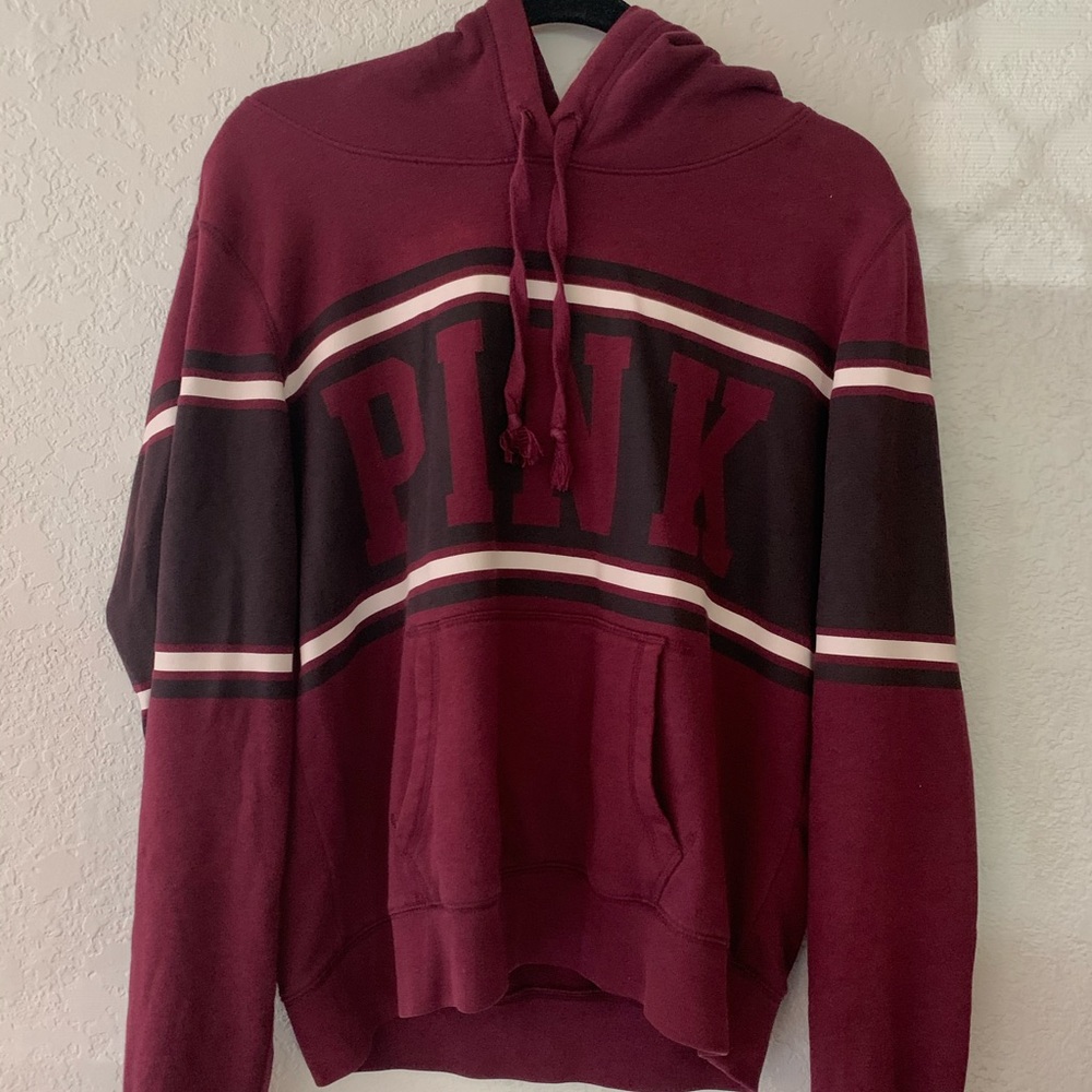 Maroon Victoria secret pink sweater